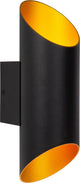 Lucide quirin - applique - ø 10 cm - 1xg9 - noir