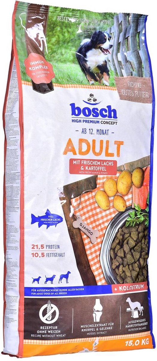 Bosch nourrir les pommes de terre saumon adultes 15 kg