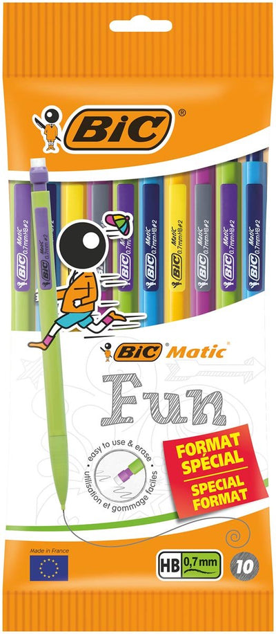 Porte-mine Bic matic amusant 0 | 7mm | sac suspendu de 10 pièces
