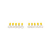 Cosse de câble Oeillet JAUNE, 10 pcs.