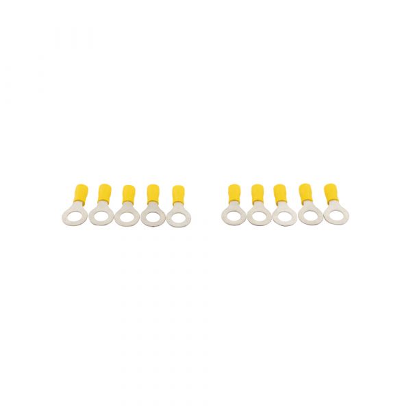 Cosse de câble Oeillet JAUNE, 10 pcs.