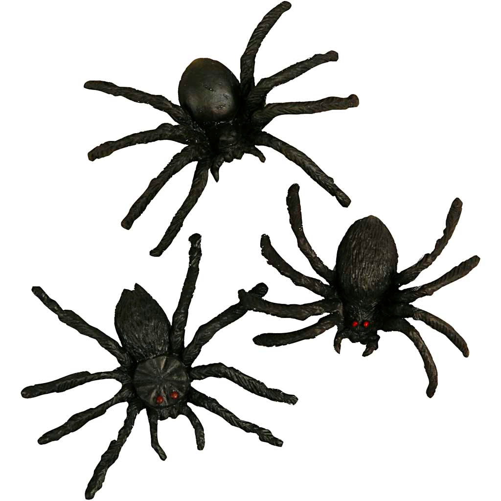 Araignées Creativ company, taille 4 cm, 10 pièces, 1 boîte