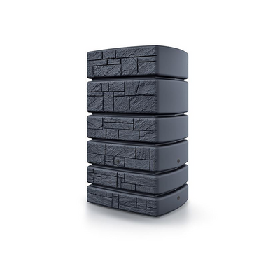 Prosperplast 1070891 - Tour 500l pierre anthracite | 1 pièce