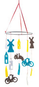 Maison de canal mobile en feutre agrumes env. 55 cm