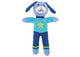 Peluche tricoté chien garçon 24 cm