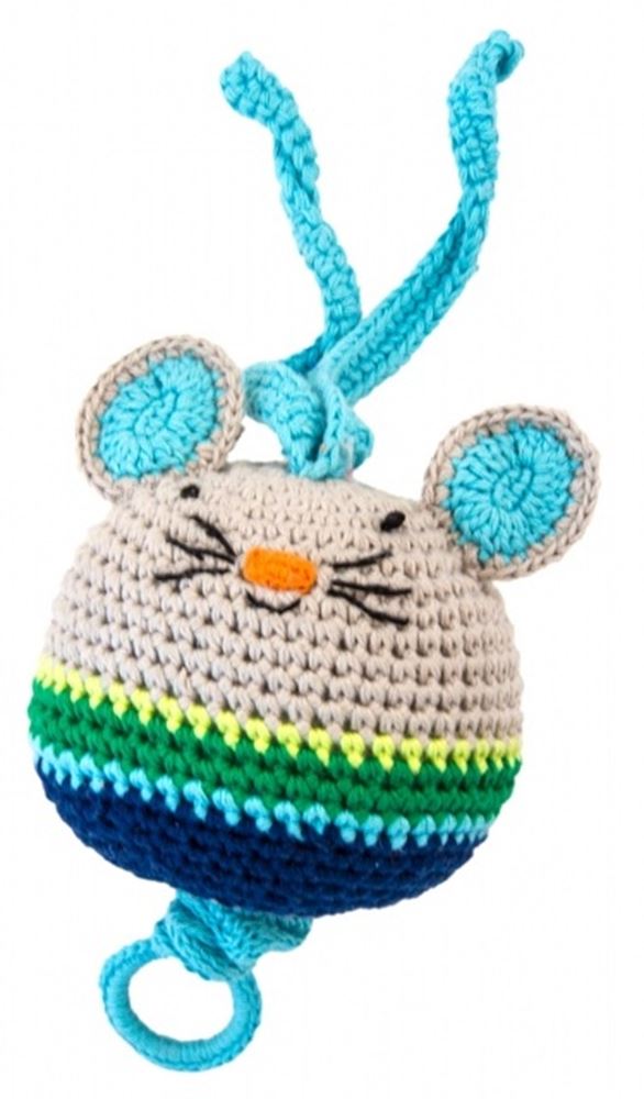 Musique crochet souris bleu