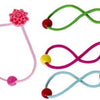Accès : élastique cheveux fleurs funky (5 s