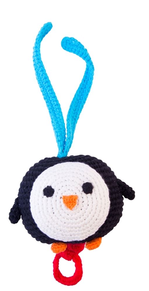 Pingouin musical au crochet