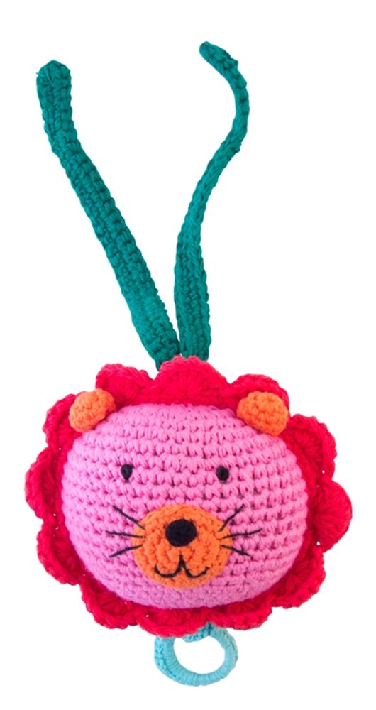 Lion musical au crochet (2 pièces)