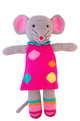 Peluche souris tricotée Pippa 36 cm