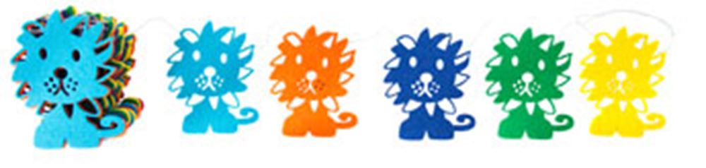 Guirlande feutre Miffy lion 400 cm (6 s