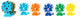 Guirlande feutre Miffy lion 400 cm (6 s