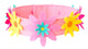 Accès : couronne en feutrine avec fleur interchangeable