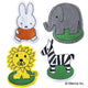 Marionnette à doigt Miffy feutre zoo 4 axes