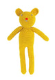 Peluche ours au crochet Bobby jaune (3 pcs)