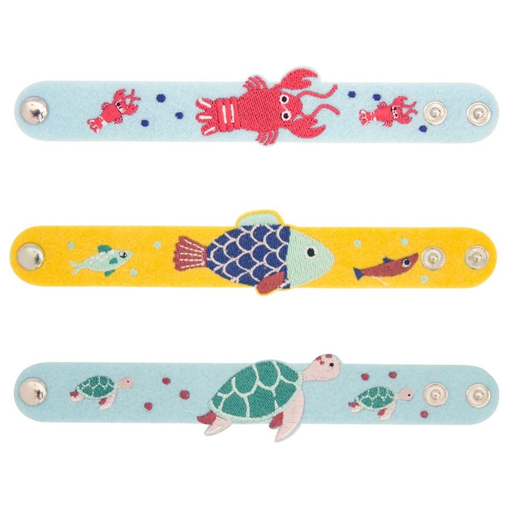Accès: bracelet animaux marins 3 culs (12 pcs)