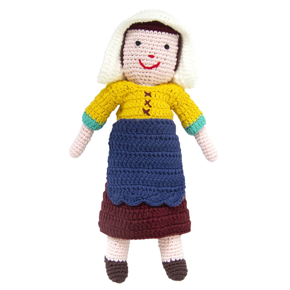 Peluche laitière au crochet de Vermeer