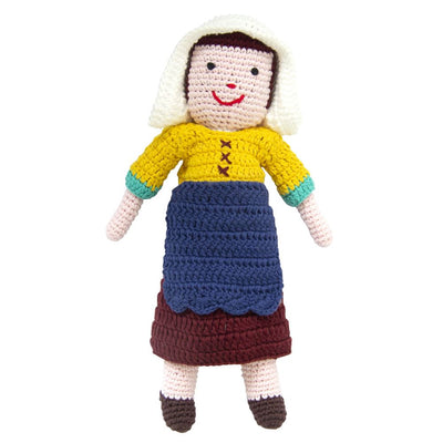 Peluche laitière au crochet de Vermeer