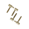 Mack 1019176 - 2 charnières de fenêtre bichromatées 13x48mm | 5 pièces