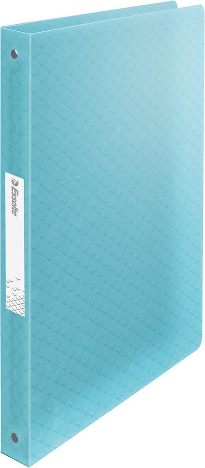 Esselte colour'breeze Classeur A4 2 anneaux avec couverture souple pour 140 feuilles - largeur dos 25 mm - bleu