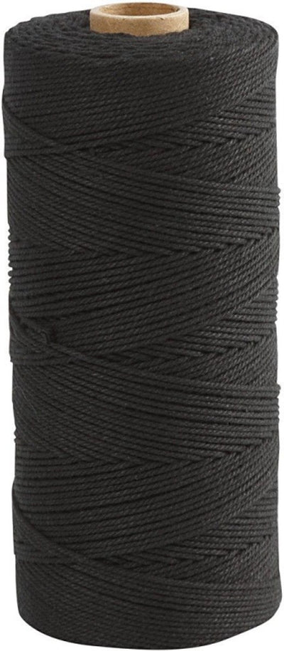 Cordon macramé Creativ company, l: 315 m, épaisseur 1 mm, fin qualité 12 12, noir, 220 gr 1 pelote