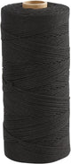Cordon macramé Creativ company, l: 315 m, épaisseur 1 mm, fin qualité 12 12, noir, 220 gr 1 pelote