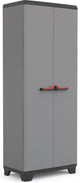 Keter stilo armoire de rangement haute - utilitaire - 3 étagères - 39x68x173cm - gris foncé noir