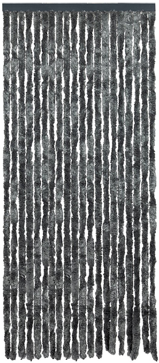 Arisol - rideau anti-mouches - queue de chat - 90x220 cm - gris