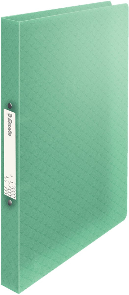 Esselte colour'breeze Classeur A4 2 anneaux avec couverture souple pour 140 feuilles - largeur dos 25 mm - vert
