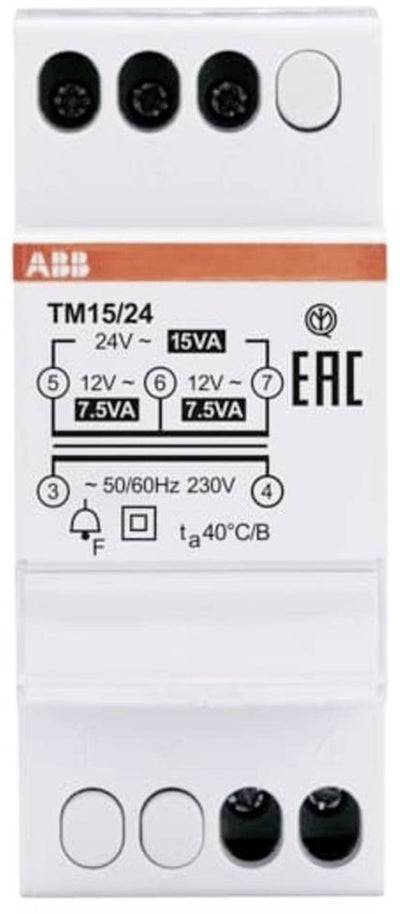 Transformateur de sonnerie Busch-Jaeger ABB 2CSM228745R0802 12 V, 24 V 1,25 A