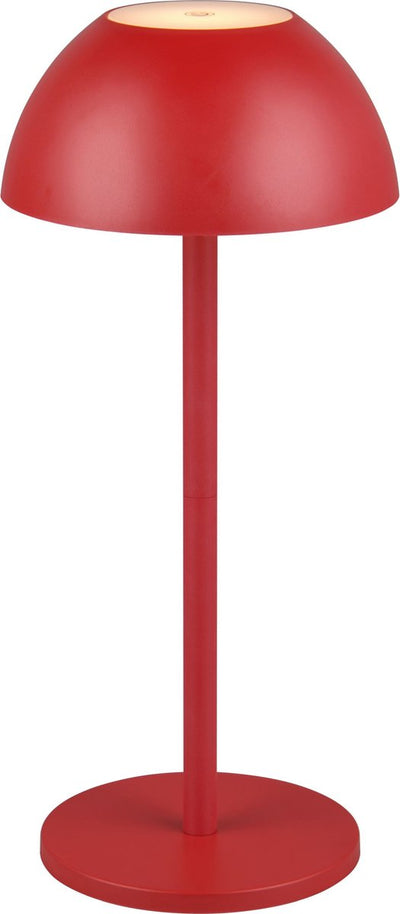 Rl vis ta lumière réalité ricardo - lampe de table - rouge - incl. 1x SMD 1,7 W - Touch 4 étapes - Connexion USB - Éclairage haut et bas - Alimentation par batterie - Éclairage extérieur - IP54