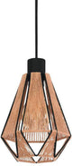 Lampe suspendue Eglo adwickle - e27 - 17 cm - marron noir