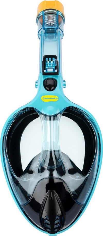 Masque de plongée intégral Waimea - enfants adultes - bleu clair - taille s m