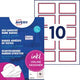 Badges nominatifs autocollants avery zweckform autocollants 50x80 mm