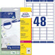 Etiquettes multifonctions avery zweckform blanc
