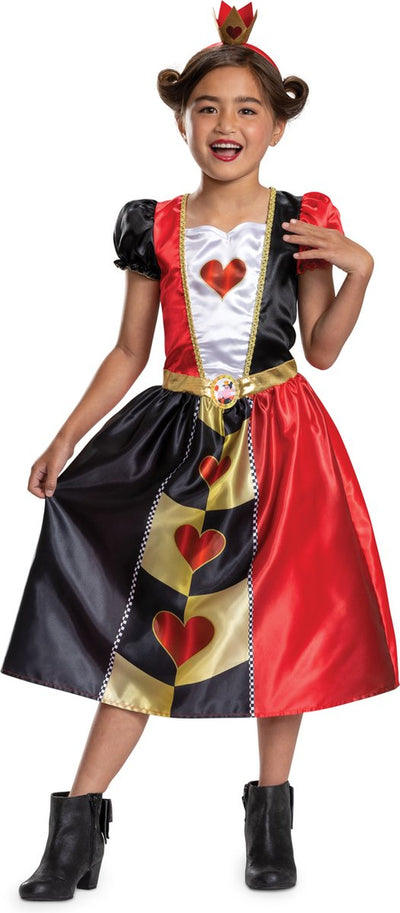 Déguisement Disney - Alice au pays des merveilles, robe reine de coeur classique, taille m (7-8 ans), fille