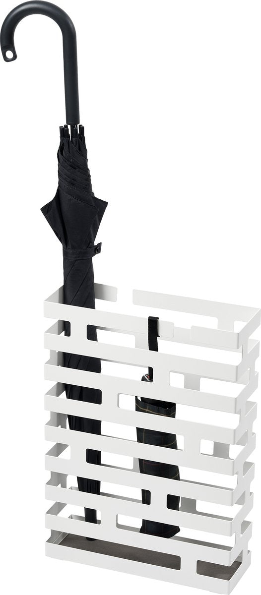 Porte-parapluie Yamazaki - rectangulaire - brique - blanc