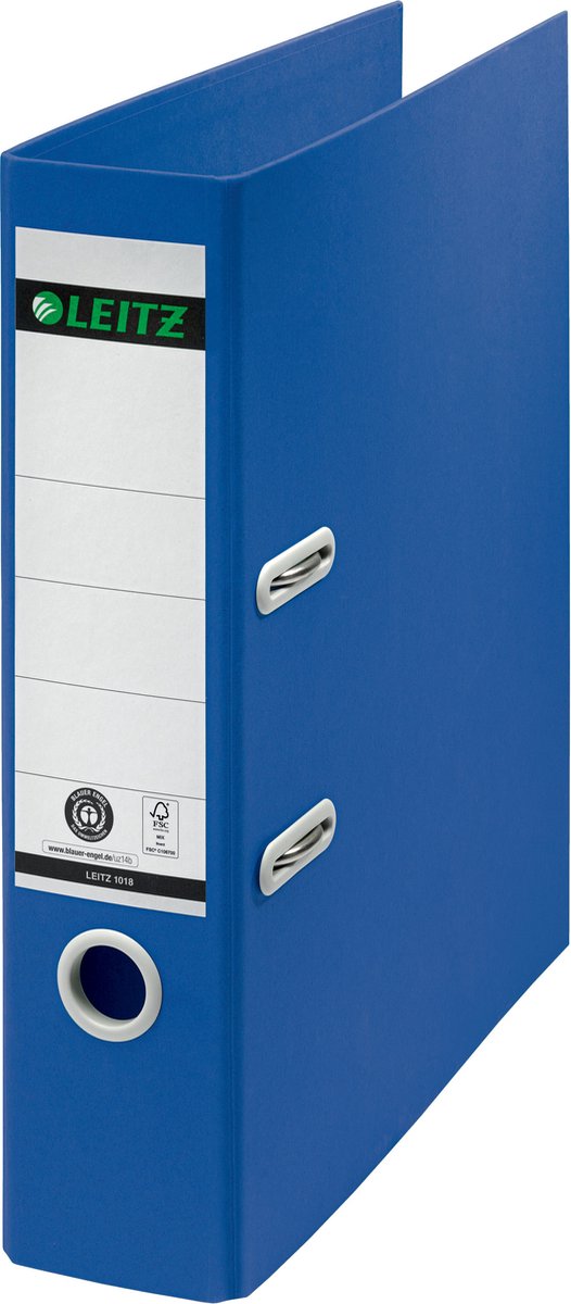 Dossier de recyclage Leitz 180° a4 - largeur de dos de 80 mm - carton 100 % recyclé - bleu