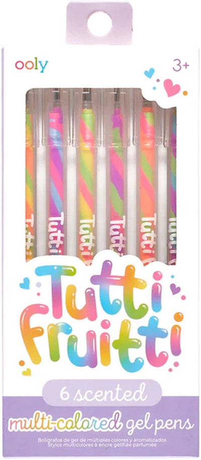 Ooly - tutti fruitti - 6 stylos gel au parfum de fruits