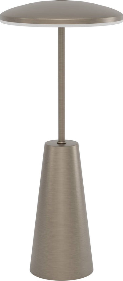 Lampe de table Eglo piccola - variateur tactile - sans fil - 28 cm - bronze foncé - lumière blanche orientable - rechargeable - extérieur et intérieur