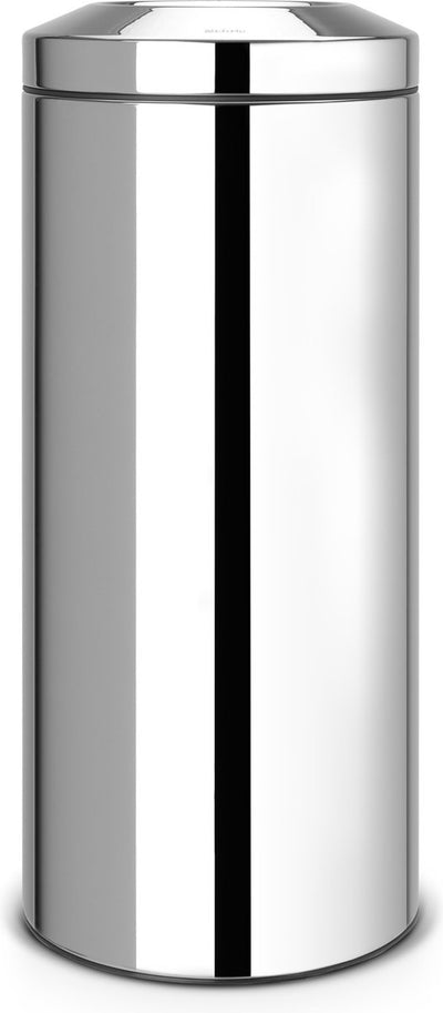 Poubelle Brabantia avec pare-flammes - 30 litres - acier brillant