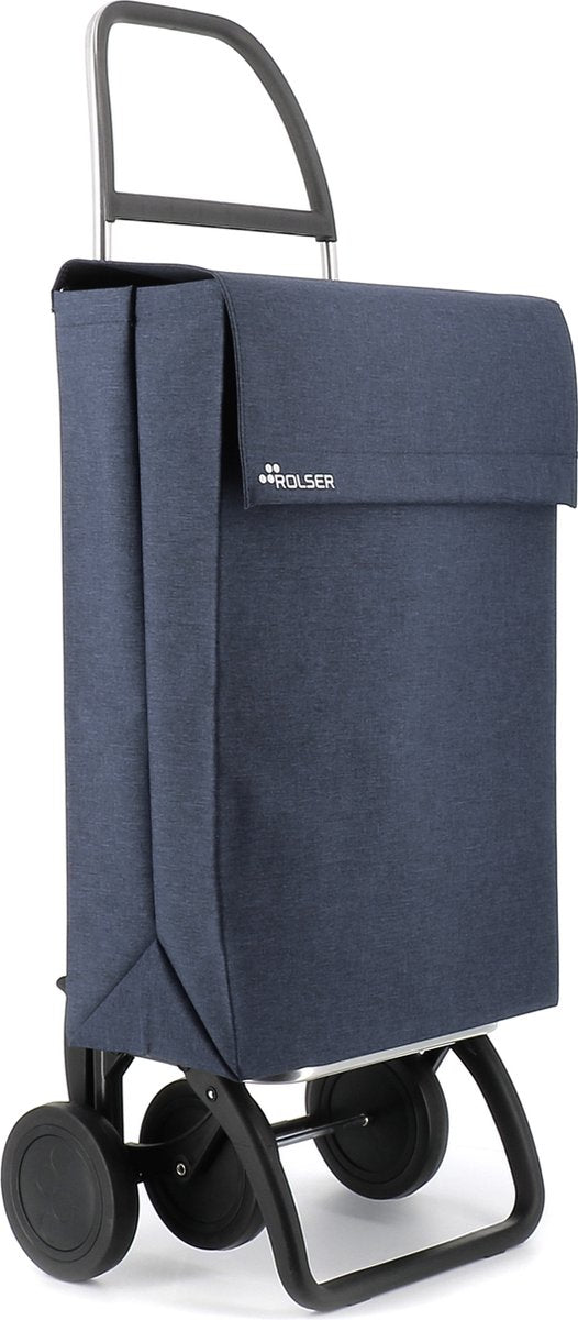 Rolser chariot libre-service jean tweed - 4 roues - marino