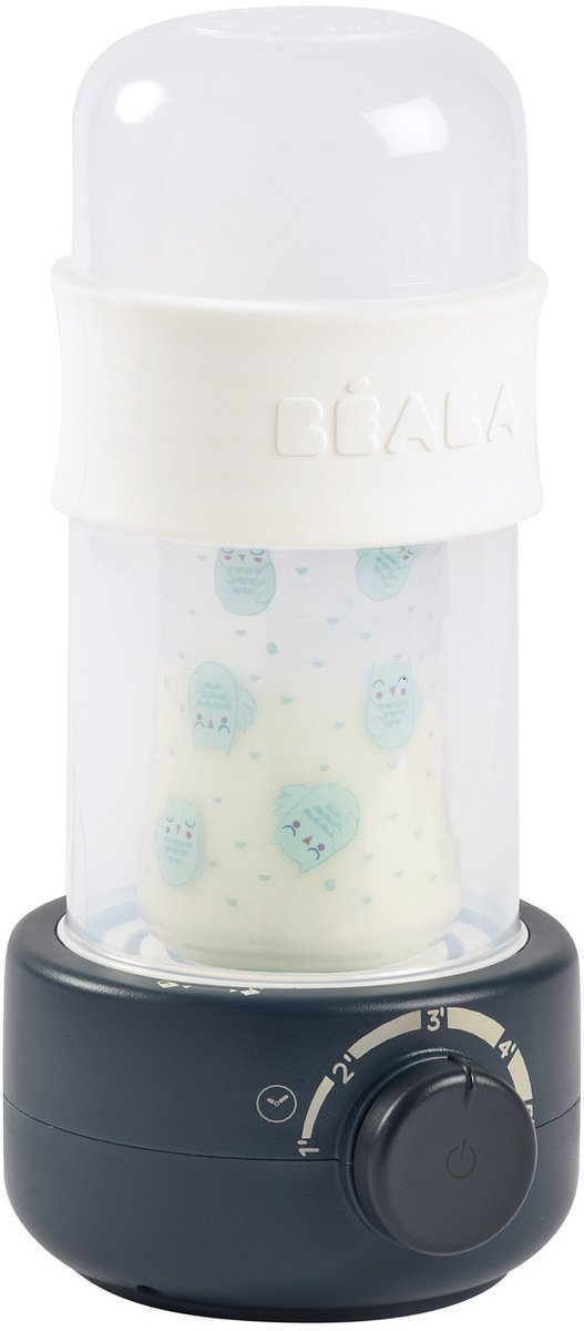Béaba chauffe-biberon deuxième lait pour bébé on the go - chauffe-biberon - stérilisateur - bleu