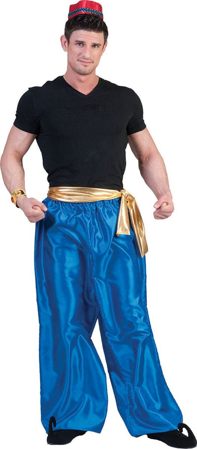 Mode drôle 1001 nuits costume arabe du Moyen-Orient | Pantalon 1001 nuits bleu homme | taille unique | costume de carnaval | déguisements