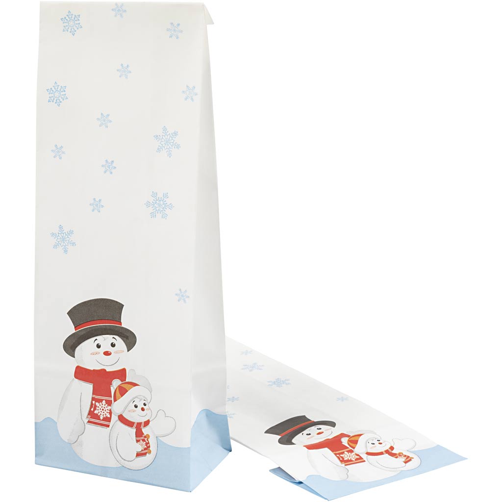 Sac en papier de la compagnie Creativ avec motif de Noël, 100e.