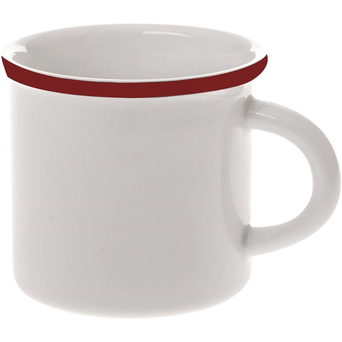 Palmer tasse rétro 30cl bord rouge 6 pcs