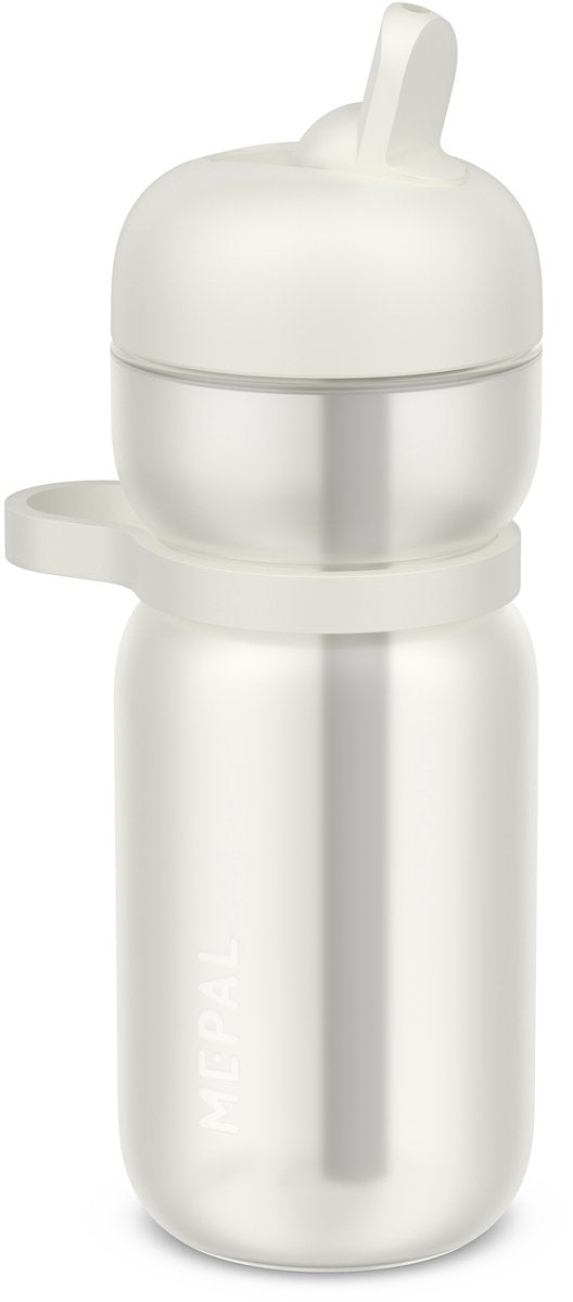 Bouteille de sport Mepal flip - céramique blanche - 600ml
