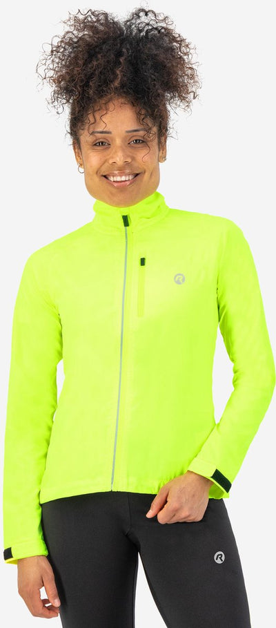 Rogelli core veste de running femme - coupe vent - jaune fluo - taille XL