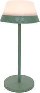 Lampe de table Eglo meggiano - variateur tactile - sans fil - 32 cm - vert blanc - lumière blanche rgb réglable - rechargeable - extérieur et intérieur