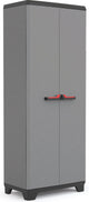 Keter stilo armoire haute - 3 étagères - 68x39x173 cm - gris foncé noir